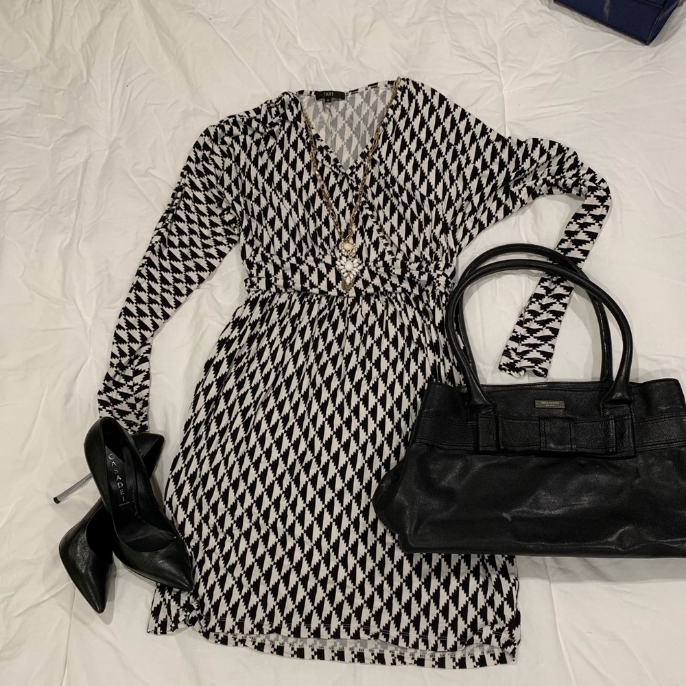 Faux wrap dress